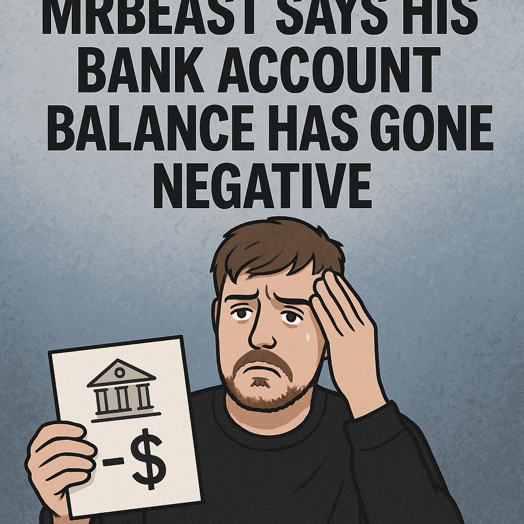 Representation of MrBeast Says His Bank Account Balance Has Gone Negative